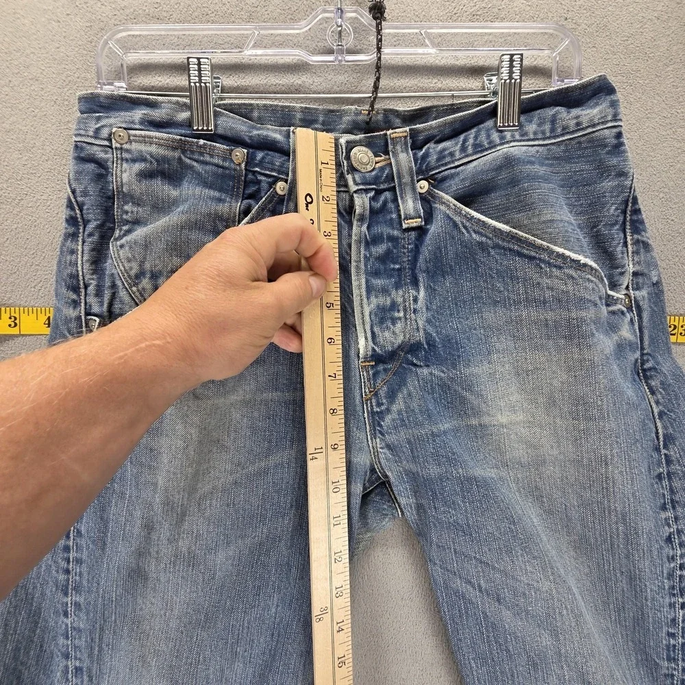 Vintage‎ Levis Engineered Jeans Mens Blue Twisted Altered Raw Hem Fits 29x20